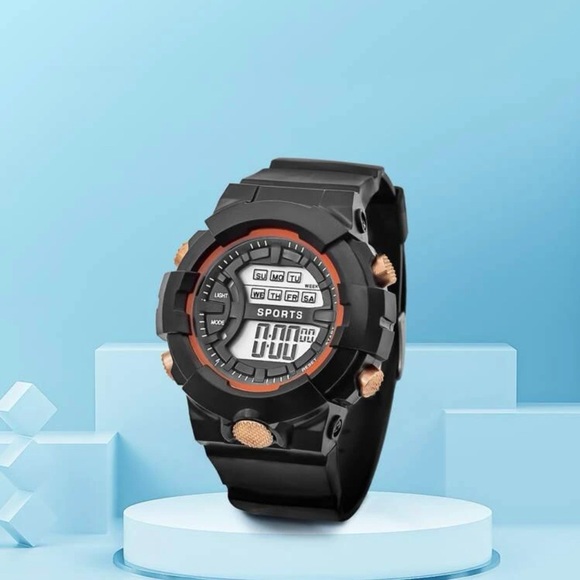 Unisex Round Water Resistant Digital Watch (Battery Not Included ) - Picture 3 of 6
